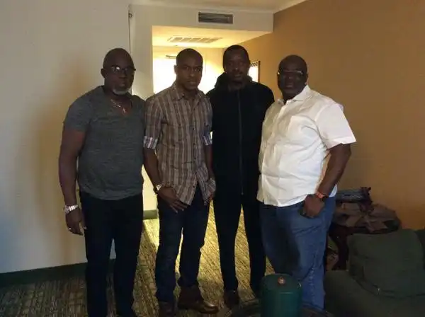 Photo Of Enyeama After A Closed Door Meeting With NNF Leaders In Belgium
